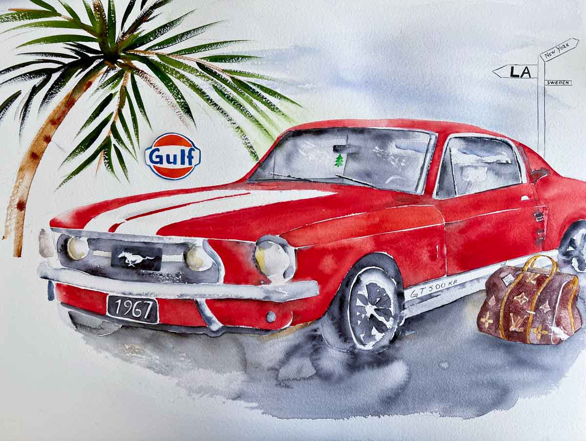 Mustang 1967, konstnär Puck Jansson